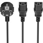 Cabo de Alimentação CPU Aisens A132-0865/ CEE7 Macho - 2x C