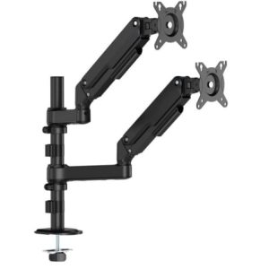 Soporte de Mesa con Contrapeso para 2 Monitores Aisens DT32TSR-453/ Giratorio/ Inclinable/ hasta 9kg