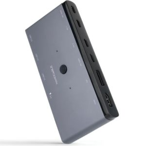 Switch Conmutador 8K Nanocable 10.12.0003/ 1x HDMI/ 1x DisplayPort/ 3x USB/ 2x USB Tipo-C/ 1x Jack 3.5mm/ 2x USB Tipo-C…