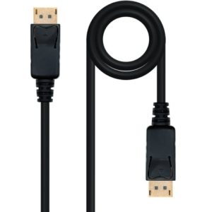 Cable DisplayPort 1.2 4K Nanocable 10.15.2310/ DisplayPort Macho - DisplayPort Macho/ 10m/ Negro