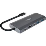 Docking/Caixa Externa USB Tipo-C TooQ TQE-2241G/ Ranhura SSD M.2/ 1xHDMI/ 2xUSB