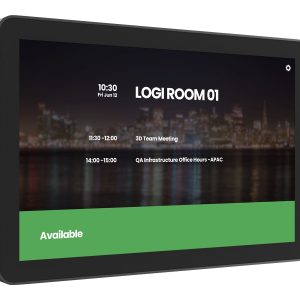 Logitech Tap Scheduler Purpose-Built Scheduling Panel for Meeting Rooms - Dispositivo de vídeo conferência - Certificado para Microsoft Teams, Certificação Zoom - grafite