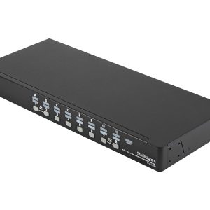 Startech 16 Port Rackmount USB KVM Switch Kit with OSD and Cables - 1U (SV1631DUSBUK) - Chave KVM - 16 x KVM port(s) -…