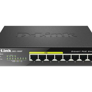D-Link DGS 1008P - Interruptor - sem gestão - 4 x 10/100/1000 (PoE) + 4 x 10/100/1000 - desktop - PoE