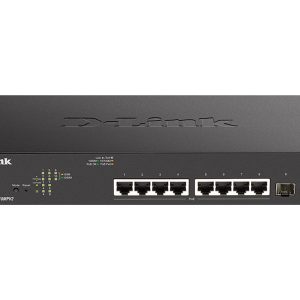 D-Link DGS 1100-10MPV2 - Interruptor - inteligente - 8 x 10/100/1000 (PoE) + 2 x Gigabit SFP - desktop, montável em…