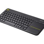 Logitech Wireless Touch Keyboard K400 Plus - Teclado - sem fios - 2.4 GHz - Nórdico - preto
