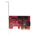 Startech SATA PCIe Card, 6 Port PCIe SATA Expansion card, 6Gbps SATA Card, Low/Full Profile, Stacked SATA Connectors,…