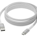 dbramante1928 re-charge - Cabo USB - USB (M) para USB-C (M) - USB 2.0 - 2.5 m - transferência de energia de até 36W, trançado, 100% plástico reciclado
