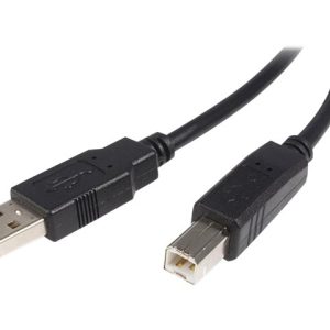 StarTech.com 0.5m USB 2.0 A to B Cable M/M - Cabo USB - USB (M) para USB Tipo B (M) - USB 2.0 - 50 cm - preto