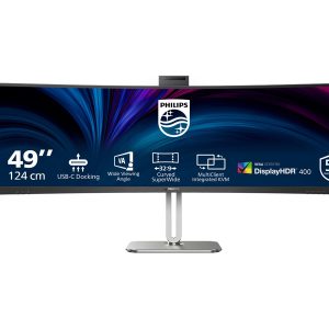 Philips 49B2U5900CH - 5000 Series - monitor LED - curvo - USB - 49" (48.8" visível) - 5120 x 1440 Dual Quad HD @ 75 Hz…