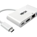 Eaton Tripp Lite Series USB C to HDMI Multiport Video Adapter Converter w/ USB-A Hub, USB-C PD Charging, Gigabit…