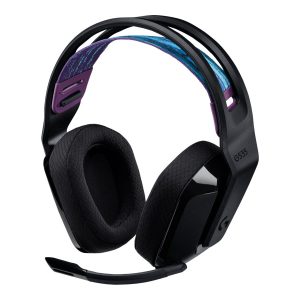Logitech G G535 LIGHTSPEED Wireless Gaming Headset - Auscultadores - tamanho completo - LIGHTSPEED - sem fios - preto - Certificado pelo Discord