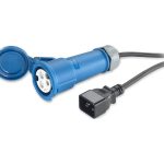 APC - Cabo de alimentação - IEC 60320 C20 para IEC 60309 16A (F) - AC 230 V - 16 A - 2.5 m - preto