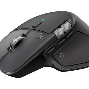 Logitech MX Master 4 for Mac - Rato - 8 botões - sem fios - Bluetooth, 2.4 GHz - receptor sem fio USB - preto espacial