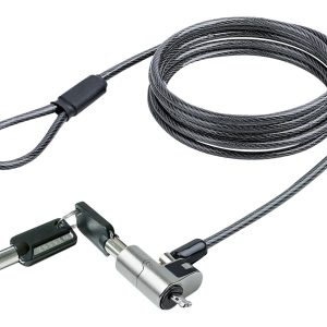 Startech Nano Laptop Cable Lock, 6ft (2m), Anti-Theft Keyed Lock, Security Cable Locks Nano Slot Computers, For HP…