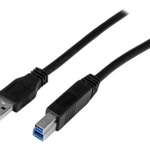 StarTech 2m 6 ft Certified SuperSpeed USB 3.0 A to B Cable Cord - USB 3 Cable - 1x USB 3.0 A (M), 1x USB 3.0 B (M) - 2…