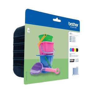 Brother LC221 Value Pack - Pack de 4 - preto, amarelo, azul cyan, magenta - original - tinteiro