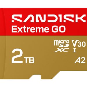 SanDisk Extreme Go - Cartão de memória flash - 2 TB - A2 / Video Class V30 / UHS-I U1 - microSDHC UHS-I