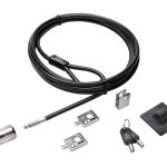 Kensington Desktop and Peripherals Standard Keyed Locking Kit 2.0 - Trancamento do cabo de segurança - 2.4 m