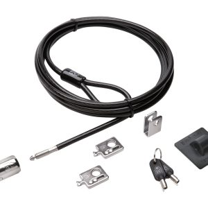 Kensington Desktop and Peripherals Standard Keyed Locking Kit 2.0 - Trancamento do cabo de segurança - 2.4 m