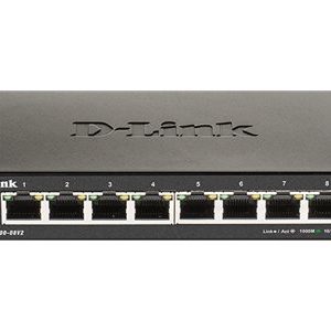 D-Link DGS 1100-08V2 - Interruptor - inteligente - 8 x 10/100/1000 - desktop - AC 100/240 V