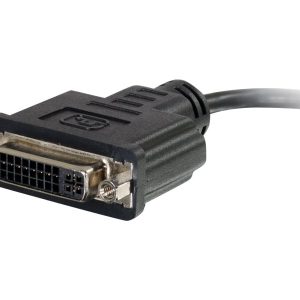 C2G HDMI to DVI-D Adapter - HDMI to Single Link DVI-D Converter - M/F - Conversor de vídeo - HDMI - DVI - preto