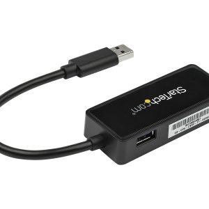 Startech USB 3.0 Ethernet Adapter - USB 3.0 Network Adapter NIC with USB Port - USB to RJ45 - USB Passthrough…