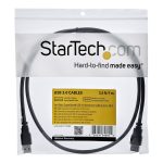 StarTech.com 1m Black SuperSpeed USB 3.0 Extension Cable A to A - Male to Female USB 3 Extension Cable Cord 1 m…