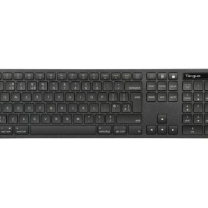 Targus EcoSmart - Teclado - full size - antimicrobiana - USB - QWERTY - Reino Unido - preto
