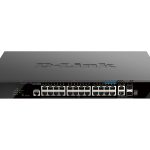 D-Link DGS 1520-28MP - Interruptor - L3 - inteligente - 20 x 10/100/1000 (PoE+) + 4 x 2.5G (PoE+) + 2 x 10 Gigabit…
