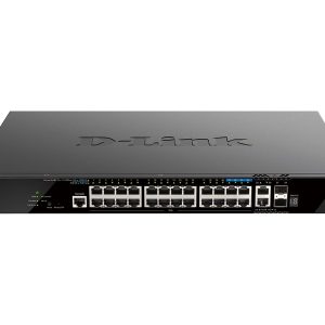 D-Link DGS 1520-28MP - Interruptor - L3 - inteligente - 20 x 10/100/1000 (PoE+) + 4 x 2.5G (PoE+) + 2 x 10 Gigabit…