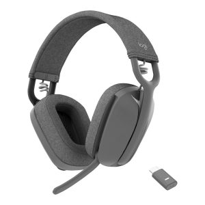 Logitech Zone Vibe Wireless - Auscultadores - tamanho completo - bluetooth - sem fios - USB-C através de adaptador de…