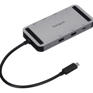 Targus - Estação de engate - USB-C / USB4 / Thunderbolt 3 / Thunderbolt 4 - 2 x HDMI, USB-C - 1GbE