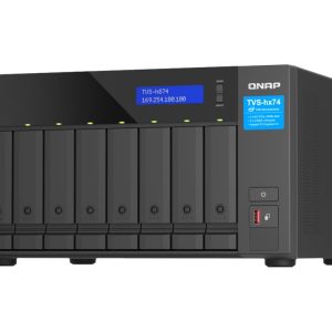 QNAP TVS-H874 - Servidor NAS - 8 baias - SATA 6Gb/s - RAID (expansão de disco rígido) JBOD, 0, 1, 5, 6, 10, 50, 60, TM,…