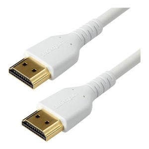 StarTech.com - Alta Velocidade Premium - cabo HDMI com Ethernet - HDMI macho para HDMI macho - 1 m - branco