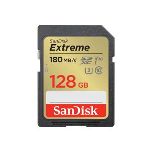 SanDisk - Cartão de memória flash - 128 GB - Video Class V30 / UHS-I U3 / Class10 - SDXC UHS-I