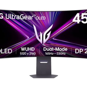 LG UltraGear 45GX950A-B - Monitor OLED - gaming - curvo - 45" (44.5" visível) - 5120 x 2160 WUHD @ 165 Hz - 1300 cd/m²…