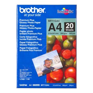 Brother Innobella Premium Plus BP71GA4 - Brilhante - A4 (210 x 297 mm) - 260 g/m² - 20 folha(s) papel fotográfico