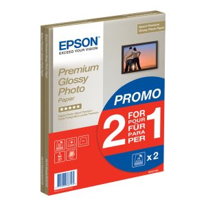 Epson Premium Glossy Photo Paper BOGOF - Brilhante - A4 (210 x 297 mm) - 255 g/m² - 15 folha(s) papel fotográfico…