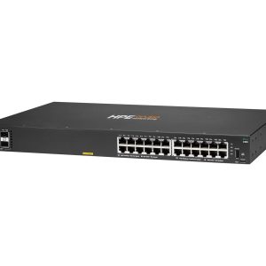 HPE Aruba 6100 24G Class4 PoE 4SFP+ - Interruptor - Administrado - 24 x 10/100/1000 + 4 x 1 Gigabit