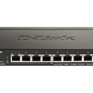 D-Link DGS 1100-08PV2 - Interruptor - inteligente - 8 x 10/100/1000 (PoE) - desktop - PoE (64 W)