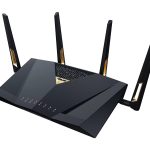ASUS RT-BE88U - Roteador sem fio interruptor de 9 portas - 1GbE, 2.5GbE, Wi-Fi 7 - Portas WAN: 3 Dual Band