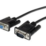 StarTech.com 2m Black Straight Through DB9 RS232 Serial Cable - DB9 RS232 Serial Extension Cable - Male to Female Cable…