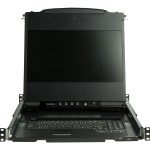StarTech Dual Rail Rackmount KVM Console HD 1080p, Single Port DVI/VGA KVM with 17" LCD Monitor for Server Rack, Fully…