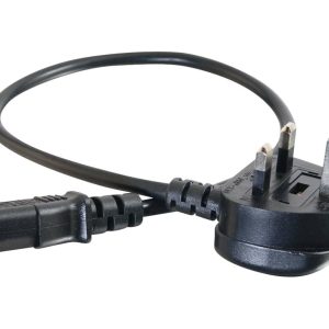 C2G Universal Power Cord - Cabo de alimentação - BS 1363 (M) para power IEC 60320 C13 - 2 m - moldado - preto
