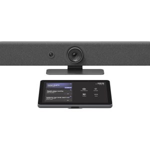 Logitech - Conjunto para vídeo conferência (Logitech Tap IP, Logitech Rally Bar Mini) - Certificação Zoom, RingCentral…