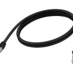 Vision - Cabo de rede - RJ-45 (M) para RJ-45 (M) - 1 m - 6.2 mm - PTB - CAT 6a - moldado, sem nós - preto