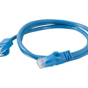 C2G Cat6 Booted Unshielded (UTP) Network Patch Cable - Cabo patch - RJ-45 (M) para RJ-45 (M) - 2 m - PTNB - CAT 6 - moldado, sem nós, entrançado - azul