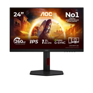 AOC Gaming 24G4ZR - Monitor LED - gaming - 24" (23.8" visível) - 1920 x 1080 Full HD (1080p) @ 240 Hz - Fast IPS -…