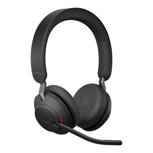 Jabra Evolve2 65 MS Stereo - Auscultadores - no ouvido - bluetooth - sem fios - USB-C - isolamento de ruído - preto -…